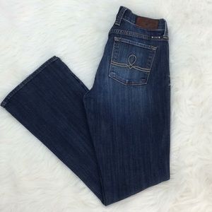 Lucky Brand Sofia Boot medium wash stretch denim